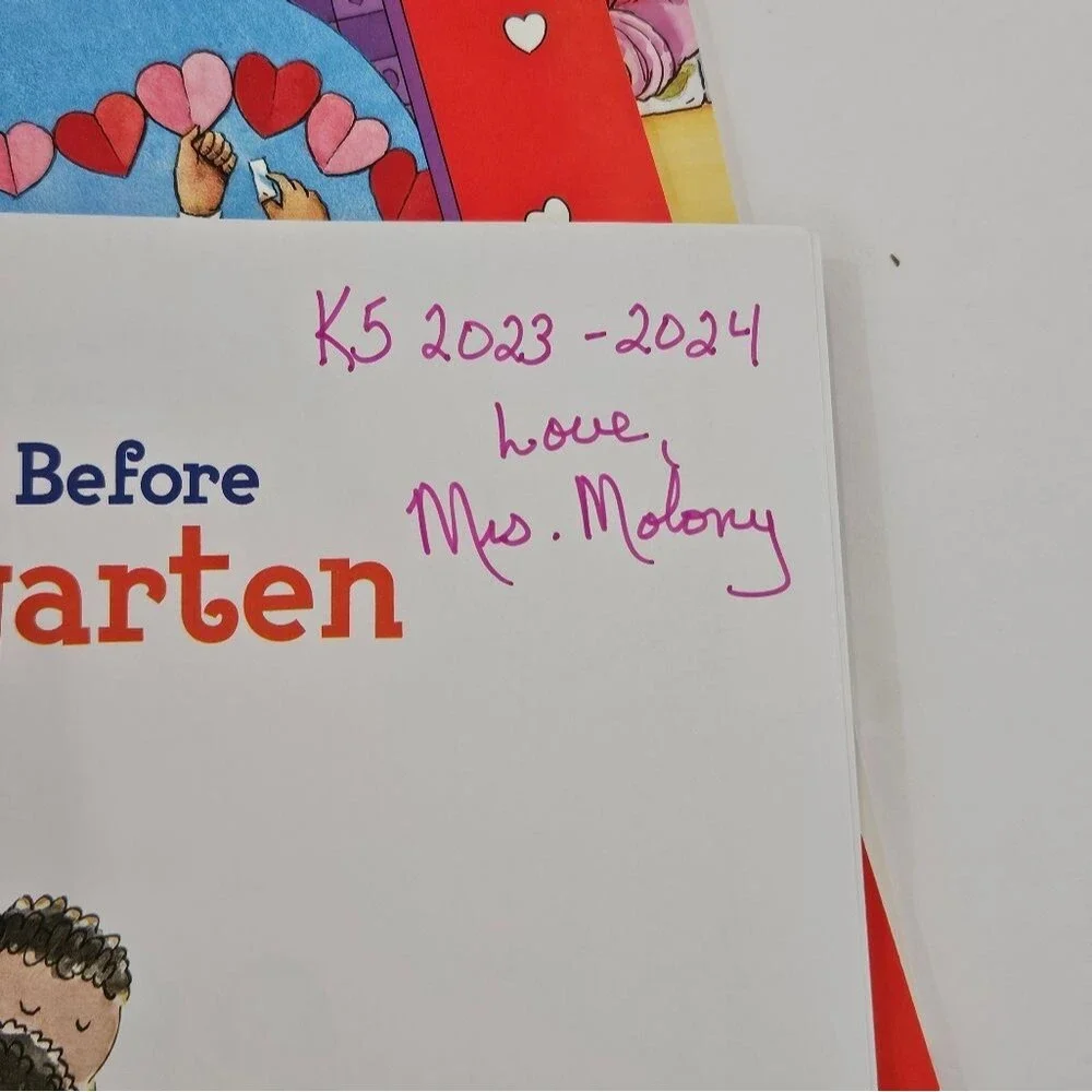 Night Before Valintine's, Thanksgiving, Kindergarten Book Bundle Good Condition
